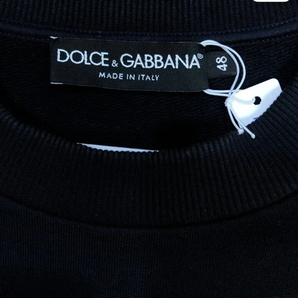 Dolce & Gabbana Black Crewneck Sweatshirt - Picture 2 of 3